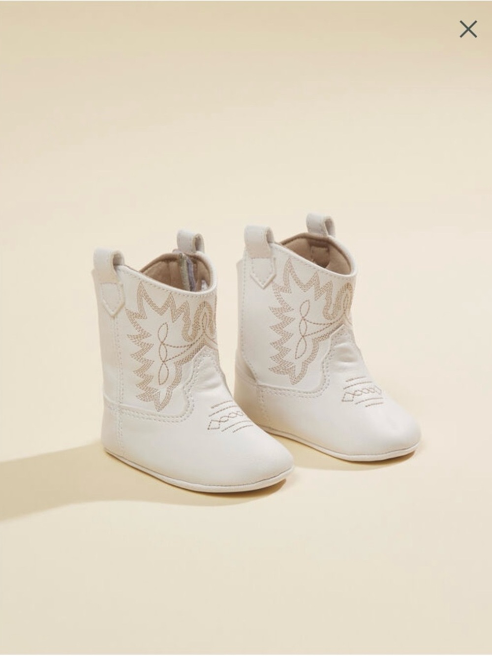 Altar'd State Kids Cream Western Booties